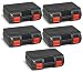 Produktbild 5x TOOL CASE Kunststoffkoffer gepolstert Werkzeugkoffer Maschinenkoffer 40x30x14cm