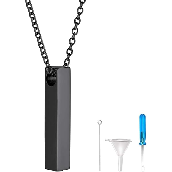 Jovivi Memorial Schmuck Asche Urne Tropfen Anhänger Kette Andenken