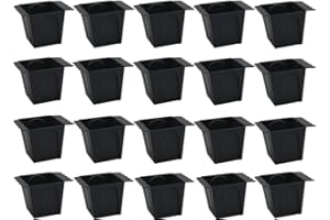 MC-Trend Maceteros para palés, jardineras para europalé, macetero de plástico, diseño de ola (antracita, tamaño pequeño, 24 unidades)