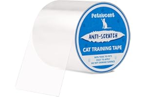 Petslucent Nastro per addestramento anti-graffio per gatti, protezione per mobili e gatti, protezione anti-graffio, protezione a doppio lato per tappeto, divano, porta (10 x 500 CM, Blu)