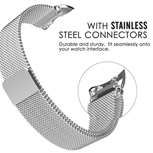 MoKo Samsung Gear Fit2 y Fit 2 Pro Correa de Reloj Pulsera Milanesa Loop Correa Acero Inoxidable Brazalete SmartWatch Banda Conector para Samsung Gear Fit 2 Pro Smartwatch Plateado reviews MoKo Samsung Gear Fit2 y Fit 2 Pro Correa de Reloj Pulsera Milanesa Loop Correa Acero Inoxidable Brazalete SmartWatch Banda Conector para Samsung Gear Fit 2 Pro Smartwatch Plateado