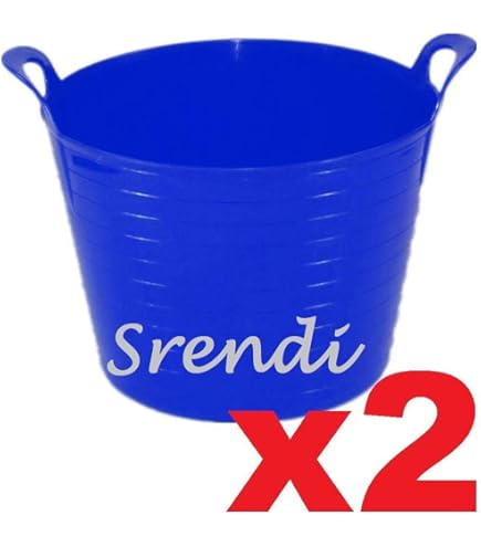 My Home Essentials® 42 Litre Large Flexi Tub Garden Home Flexible Colour Rubber Storage Container Bucket Flex Tub Light Green