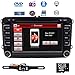 Produktbild FOIIOE 7 Zoll Doppel DIN Autoradio für VW Volkswagen Golf Passat Polo Jetta Tiguan Scirocco Skoda Seat DVD Player GPS Navigation iPod DVR USB SD FM AM RDS Radio Bluetooth