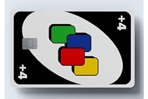 WORKIRAN Plus Four Card Sticker | Transportation, Key Card, Debit Card, Credit Card | Covering & Personalizing Bank Card | No Bubble, Slim, Waterproof Card Cover (uno003) (4 Plus)