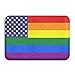 Produktbild Miedhki LGBT Stolz Fahnen Willkommen Türmatte Teppich Innen/Außen/Haustür/Badematten 15,6"x 23,6"