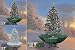 Produktbild Schneiender Weihnachtsbaum 200cm Schneefall Tannenbaum künstlicher Schnee (Grün)