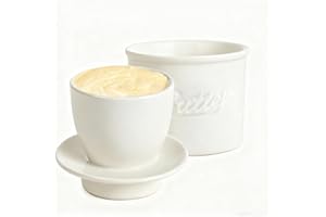 WINDFROMORT Masło ceramiczne - masło francuskie, wysokiej jakości ceramika, zachowuje świeże i przetarte masło, idealne na śniadanie i gotowanie