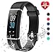 Produktbild Lintelek Fitness Armband,Fitness Tracker mit Pulsmesser 0,96 Zoll Farbdisplay Fitness Uhr Armband Uhr Schlafmonitor Aktivitätstracker 14 Trainingsmodi Vibrationsalarm GPS (Schwarz) MEHRWEG