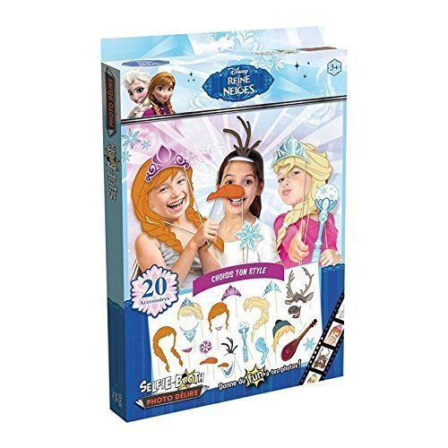Disney Frozen Anna Elsa Olaf und co. Partyfun und Partygag / Selfie / Photo Verkleidungs Kit / Frisuren am Stab mit Zubehör