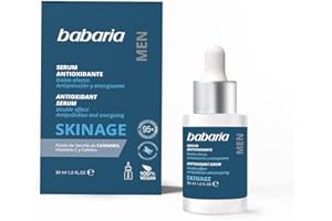 Babaria - Przeciwutleniacz Sérum Men Skinage, Witamina C, Antyzanieczyszczeń i Energizujący, nadaje się do wszystkich rodzajów skóry i wieku, Mężczyzna, Wegańska - 30 ml