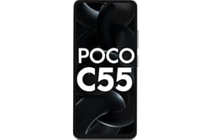 POCO C55 (Power Black, 6GB RAM, 128GB Storage)
