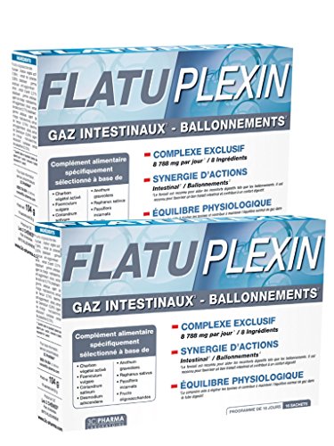 3C Pharma Flatuplexin GAZ INTESTINAUX - BALLONNEMENTS- Lot de 2 Boites