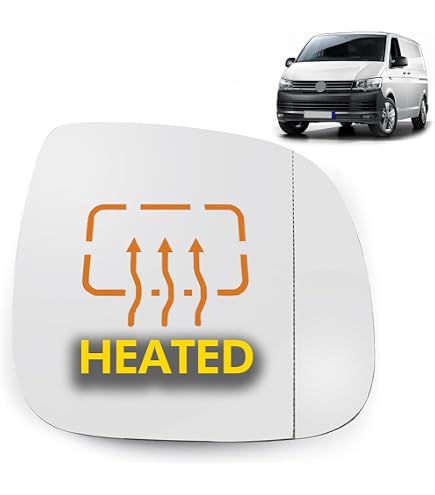 Trupart Primed Left Side Door Wing Mirror Cover For VW Transporter T5 T6 2010-2021 – Grey Primer, Passenger Side