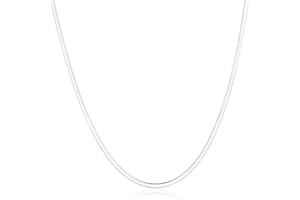 SILBERTALE Łańcuszek typu żmijka, srebro wysokiej próby 925, łańcuszek dla dziewcząt, 1,8 mm (cienki) / 3 mm szerokości, długość łańcuszka 38 + 5 cm (krótki)/43 + 5 cm