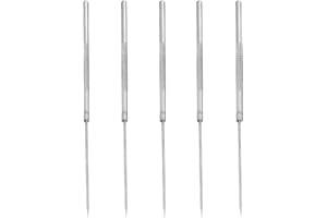 ‎LEEQ LEEQ 5 x Dissection Needles - Stainless Steel Dissection Needle with Straight Tip Biology Experiment Equipment Micro Fine Precision Sample Teasing Needles