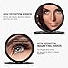 Bornku Compact Mirror B10 Magnifying Mirror Vanity Pocket Makeup Mirror Double Sided Mirrors with 10x Magnification for Birthday, Wedding, Anniversary Gift - Matte Black