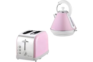 SQ PROFESSIONAL SQ Pro Dainty Breakfast Set 2pc Kettle 2200W & 2 Slice Toaster 900W - Appleblossom