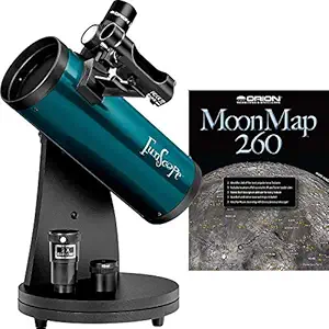 Orion 10033 FunScope 76mm TableTop Reflector Telescope Moon Kit (Blue)