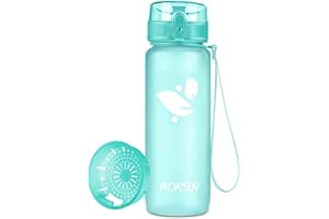 AORIN Butelka do picia – 350 ml/500 ml/750 ml/1 l, butelka na wodę, nie zawiera BPA i tritanu, szczelna, sportowa, dla dorosłych, dzieci, fitness, biegania, jogi, jazdy na rowerze, aktywności na