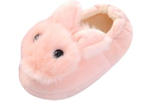 TOPGROWTH SCARPE Topgrowth Pantofole Bambina Peluche Pantofole Ragazza Morbide Scarpe di Cotone con Coniglio Antiscivolo Calde Pelliccia Interno Ciabatte Invernali