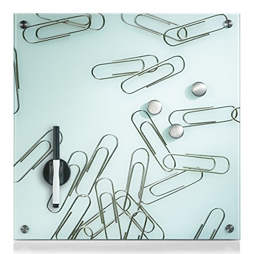 Zeller 11641 Memoboard "Paper Clips", Glas