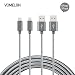 Produktbild iPhone Ladekabel Lightning Kabel, [6FT-2Pack] Verwicklung frei Nylon geflochten Kabel IPhone USB Ladekabel Kompatibel mit iPhone 7/7 Plus/6S/6 Plus, SE/5S/5, iPad, iPod Nano 7-[Grau]