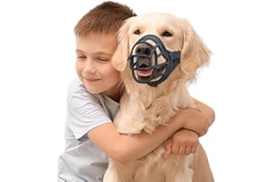 LW LUXOTTICA DI LEWIS Bozal para Perros Ajustable - Suave y Cómodo | Evita Mordeduras, Ladridos y Comer Basura Entrenamiento y Paseos Seguros