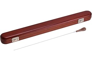 Kmise Rhythm Band Music Director Orchestra Conductor Conducting Baton Fiberglass with Wood Case 1 Set (type 3)