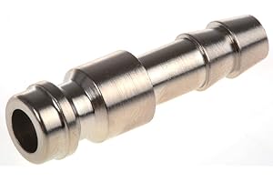 RS PRO Pneumatische Schnellsteckkupplung Messing, Schlauchkupplung, 6mm Camozzi, Legris, Rectus 21, Rectus 90, Packung a 5 Stück