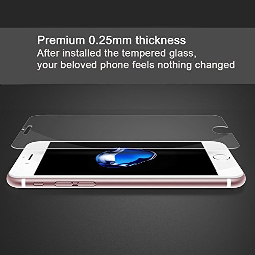 iPhone 7 Plus Panzerglas Schutzfolie 2 Stück, aiMaKE Ultra-klar Panzerglas Schutzfolie für iPhone 7 Plus 5.5 Zoll| 3D Touch | Ultra-dünn Folie (nur 0,25mm) | Anti-Kratz | Blasenfrei - 2