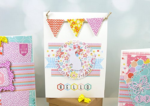 Dovecraft Blooming Lovely Mini Wimpelkette und Bindfäden, mehrfarbig - 2
