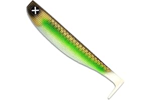 ‎MONKEY LURES Monkey Lures Fat Lui - 9 cm, 11 cm, 14 cm, 18 cm, 23 cm - Big L Köder, Gummifisch, Angelköder, Softbait, Hechtköder, Kunstköder Angeln, Gummiköder