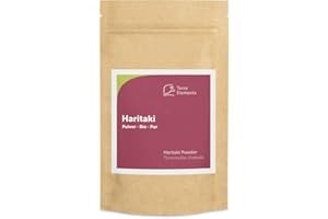 ‎TERRA ELEMENTS Terra Elements Bio Haritaki Pulver 100 g I Ayurvedisches Gewürzpulver I 100% rein I Vegan I Rohkost