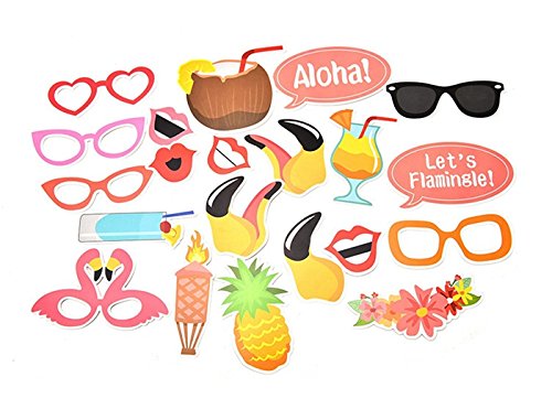 21er Set Summer Party Sommerfest Fotorequisiten Booth Props von SUNBEAUTY - 2