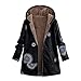 Produktbild TianWlio Jacken Parka Mäntel Herbst Winter Warme Jacken Strickjacken Damen Mäntel Winter Warme Outwear Drucken Taschen mit Kapuze Vintage Übergrößen Mäntel XXL