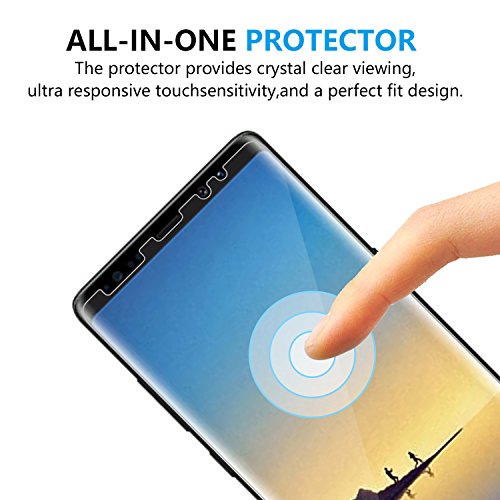 Galaxy Note 8 Protector de Pantalla   2-Pack  Cubevit Protector de Pantalla para Samsung Galaxy Note 8  No Burbujas   Ultra Trasparente TPU Aplicado en H  medo Protector de Pantalla Vidrio para Galaxy Note 8