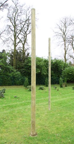 Holzpfahl für Sonnensegel (4 m lang) mit Ringschraube - 2