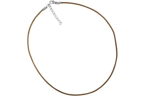SoulCats Un Collier en Cuir véritable 3 Couleurs Noir Marron Cuir Mousqueton Cordon en Cuir Collier