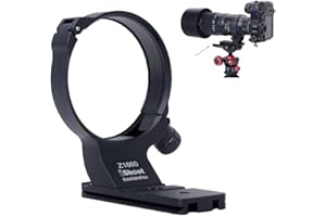 iShoot Pierścień do montażu na statywie kołnierz obiektywu kompatybilny z Nikon Nikkor Z 180-600 mm F5.6-6.3 VR, uchwyt wspornika obiektywu dolny Arca-Swiss Fit Quick Release Plate do zacisku głowicy