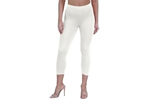 janisramone Womens Ladies New Plain Stretchy 3/4 Leggings Workout Tight Gym Cropped Capri Active Pants