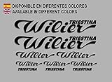 PEGATINAS WILIER F183 VINILO ADESIVI DECAL AUFKLEBER КЛЕЙ MTB STICKERS BIKE (NEGRO)