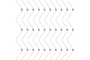 BENECREAT 30Pcs Stainless Steel Torsion Springs, 0.5mm Wire Diameter, 4.5mm Outside Diameter, 9 Laps, 120 Degree Deflection Mechanical Torsion Springs for Woodworking DIY Project