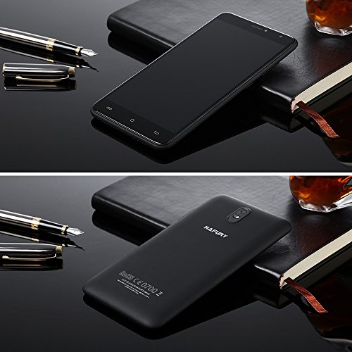CUBOT HAFURY UMAX 16GB Smartphone Ohne Vertrag mit 6.0 Zoll HD IPS Schirm, 4500mAh Akku, Android 7.0, dual SIM,dual Kamera (13MP + 5MP), WiFi / GPS / 3G (Schwarz)