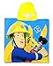 Produktbild Setino 821-454 Feuerwehrmann Sam Kinder Bade-Poncho mit Kapuze 55 x 80cm