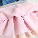 KKia Baby Girls Sleeveless Pleated Polka Dot Panelled Lace Jeans Belt Dress Pink 12-18 Months