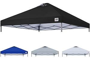 ABCCANOPY Replacement Canopy Top for Easy Pop up Canopy Tent 10x10, Black