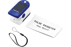 Pulsoximeter, syremättnadsmätare fingerpulsmätare barn och vuxen med LED-skärm, med snodd