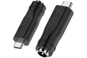 Artilits Female USB C to 5.5x2.1 mm DC Male Adapter, 12V USB-C to 5.5mm DC Male Power Adapter Made for USB Lights, Small Fan, Foldable Solar, Laptops, Cameras Series