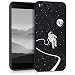 Produktbild kwmobile Hülle für Xiaomi Mi 5X/Mi A1 - Backcover Case Handy Schutzhülle Kunststoff - Hardcase Cover Astronaut Mond Design Weiß Schwarz