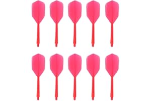 Theaque Lot de 10 ailettes et tiges de fléchettes intégrées 2BA à visser - Durable et anti-chute